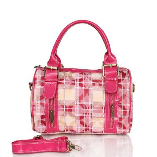 Coach Poppy In Signature Medium Pink Luggage Bags CDY | Women